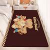 Cute B-butter Bear Floor Mat Non-Slip Laundry Room Mat Laundry Decor Balcony Child Living Room Bedside Mats
