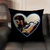 GGeorge Michael Singer Cushion Cover Natural Linen Organic Fabric DoubleSided Printing Sofa Home Decor Gift Pillow Case