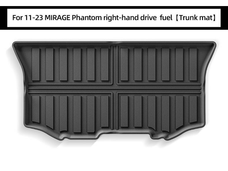 Экологичные коврики из ТПЭ для Mitsubishi Mirage моделей 2011-2023, включая коврик в багажник