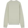 Maison Kitsune FW24 Свитшот с круглым вырезом и нашивкой-лисой, удобный, мужской, Бело-серебристый MM00316KM0307-P129