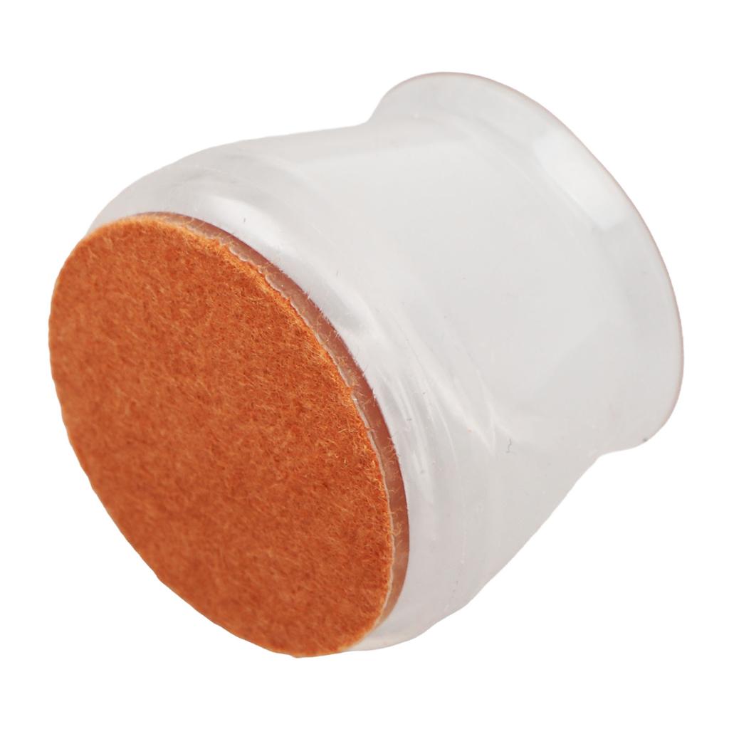 36pcs Silicone Chair Leg Cover Elastic Soft Transparent Chair Feet Protector for Home Office Hotel