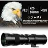 Lightdow Telephoto lens 420-800mm f/8.3 Compatible Nikon F-mount manual zoom telephoto lens + T-mount compatible Nikon D5500 D3300 D3200 D5300 D3400
