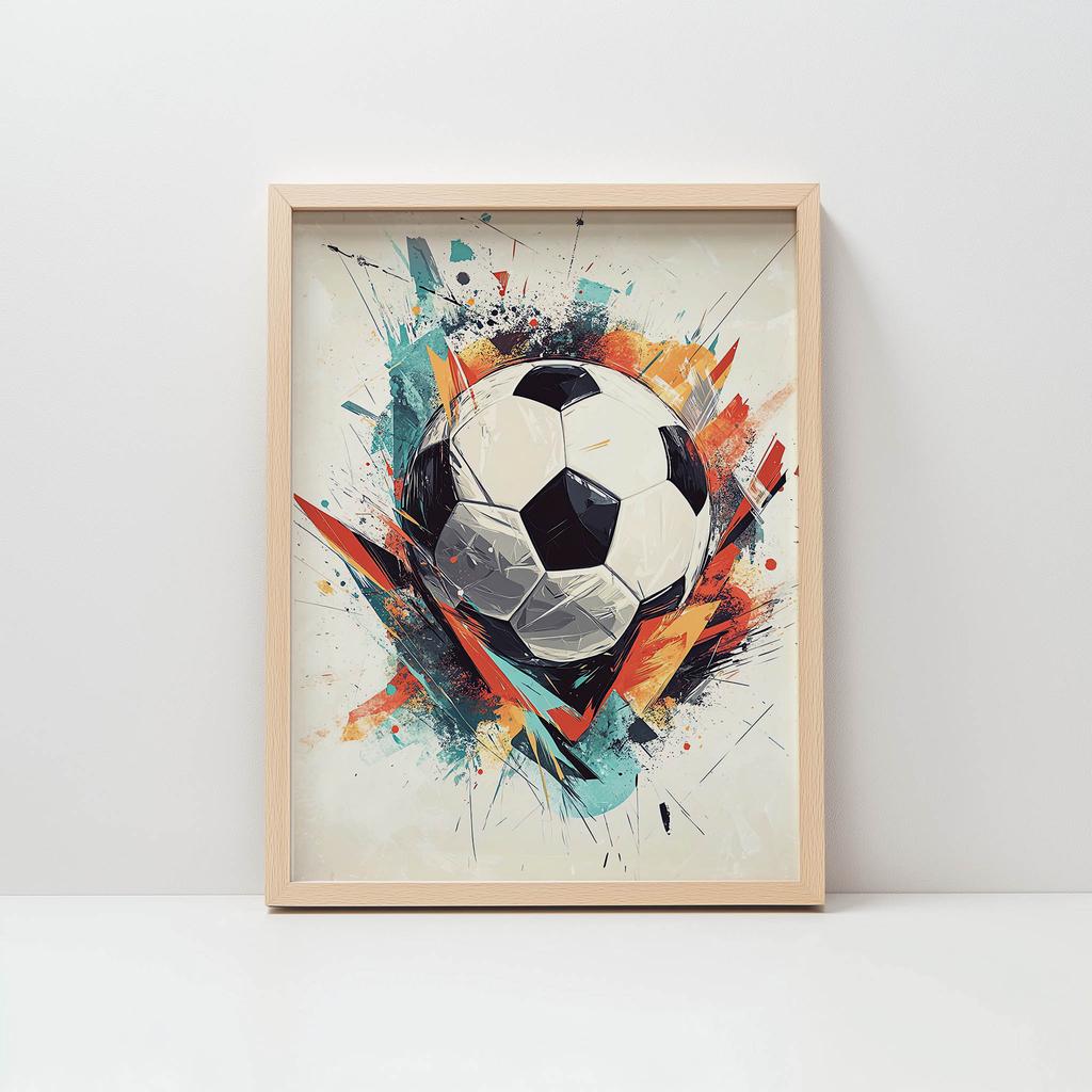Plakat Piłkarska Energia Plakat Piłkarska Energia, 50X70 Cm, Bez Ramy, Papier Matowy 230 Gsm
