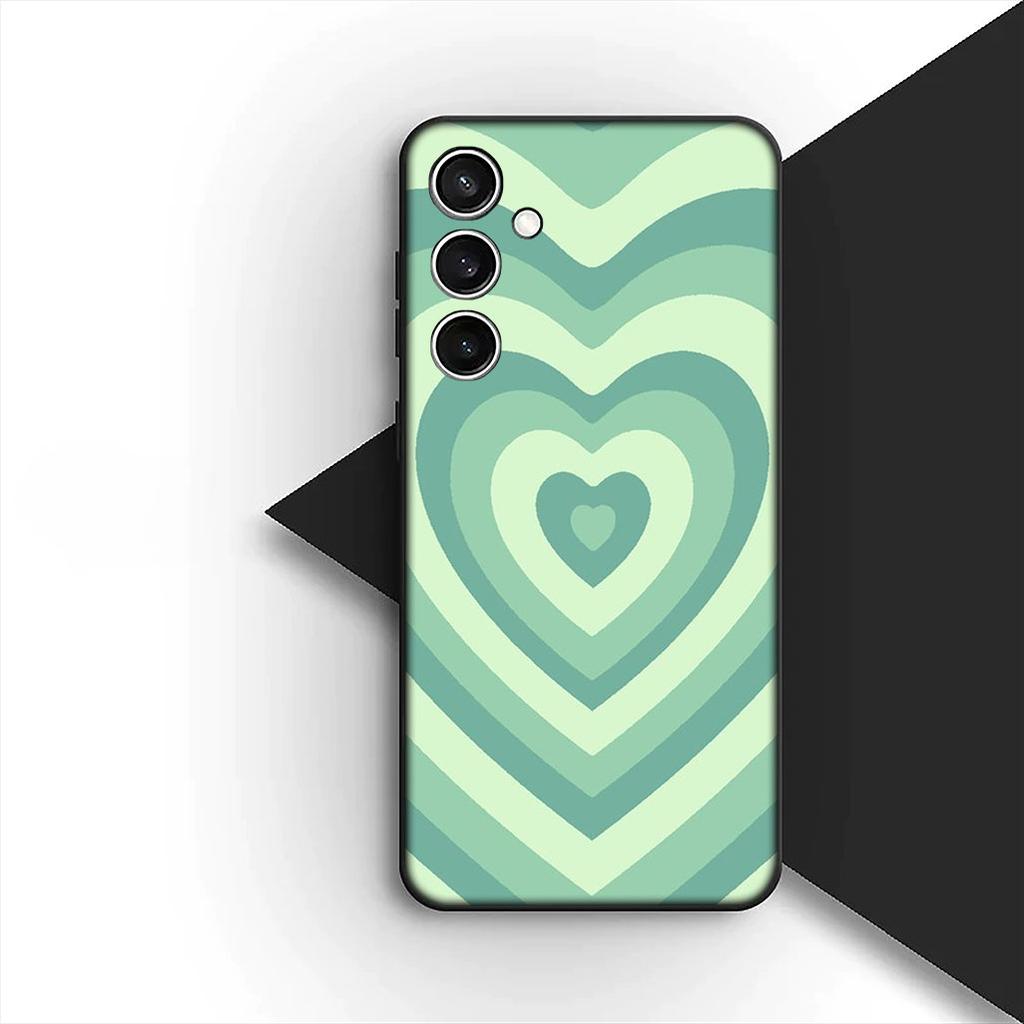Casing for Samsung Galaxy S20 S22 S21 FE Ultra Plus A07 A17 A15 A16 A25 A57 A37 Phone Cover Soft Case Star Dark Red Heart Love