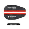 2PCS Car Rearview Mirror Rain Eyebrow Sticker Auto Accessories For Skoda S Kodiaq Octavia 2 3 Yeti Karoq Rapid Fabia VII VRS yan377