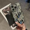 Гальванизированный чехол для телефона с рисунком камня с мелкими отверстиями для Apple 17PRO Минималистичный, модный, с ощущением высокого класса, гальванизированный чехол для телефона