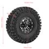 4pcsset 1:10 Crawler Tires Rubber Tyres Metal Hubs RC Accessory Remote Control Car Part