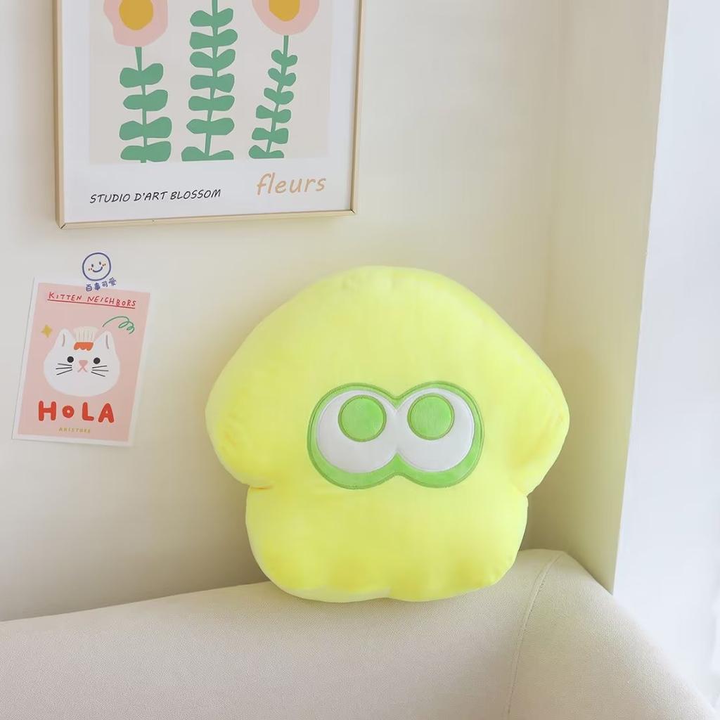 Подушка-игрушка Осьминог-кальмар Воин-джет Мультяшная плюшевая кукла для детей Оранжевый кальмар