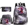 K-POP Demon Hunter Girl Group Children's Backpack, Pencil Case, and Shoulder Bag Set for Middle School Students