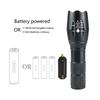 High Power T6 LED Flashlights Camping Torch 5 Light Modes Zoom Light Aluminum Alloys Waterproof Material External 18650 Battery