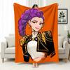 Kpop Witch Hunters Blanket Blanket Witch Hunters Peripheral Nap Blanket Printed Flannel Office Sofa Blanket