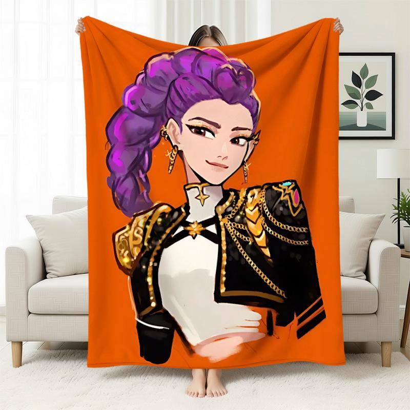 Kpop Witch Hunters Blanket Blanket Witch Hunters Peripheral Nap Blanket Printed Flannel Office Sofa Blanket