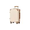 Suitcase Carry Case Carry Bag Lightweight Shockproof Silent 8 Wheel Casters for Easy International Standard TSA Lock System Single Item S Size Beige