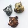 Серебро, золото, медь, голова сурка, волка, голова медведя, магнит на холодильник, коллекция, украшение для дома и кухни, дорожный сувенир, ремесленный подарок