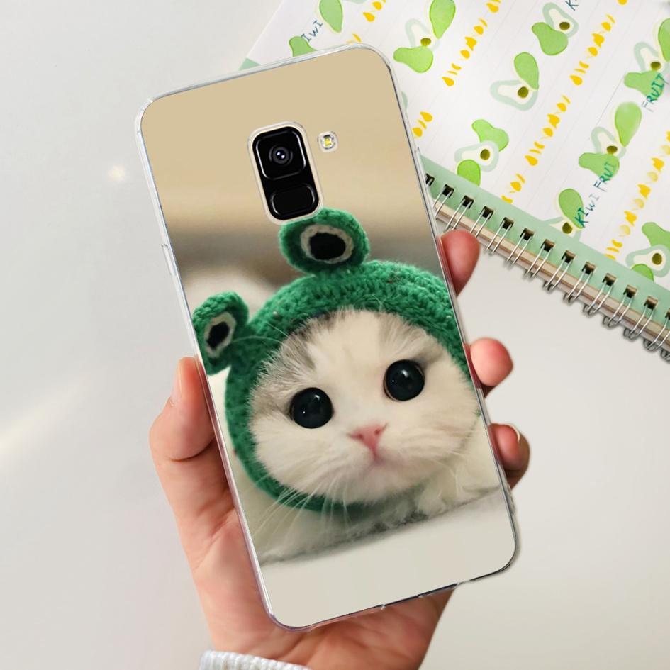 Чехол для Samsung Galaxy A8 2018 / A8 Plus 2018 A530F A730F Силиконовый чехол Популярный цветок одуванчика Мягкий TPU Чехол-защита для телефона