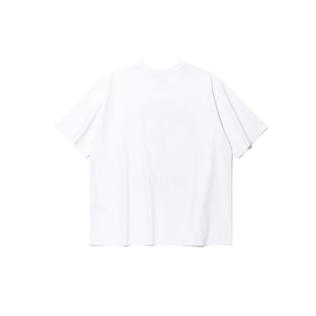 FREEDOM Side Chest Man Print T-Shirt (White)
