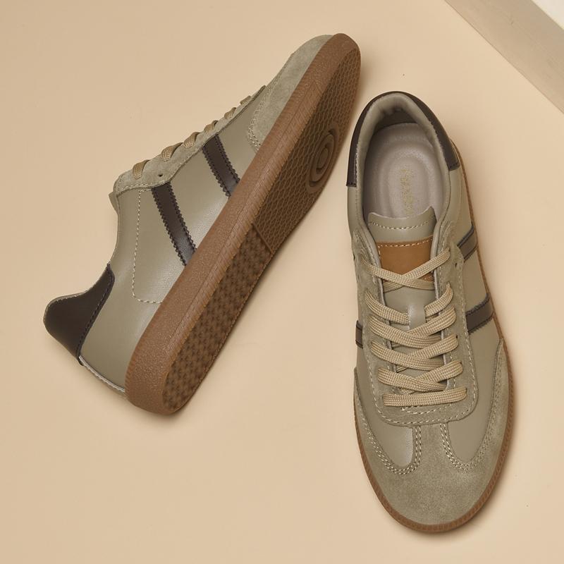 New Genuine Leather Men'S Casual Shoes Trainer Race Male Sneakers Fashion Sporrtd Walking Shoes Outdoor Tenis Masculino