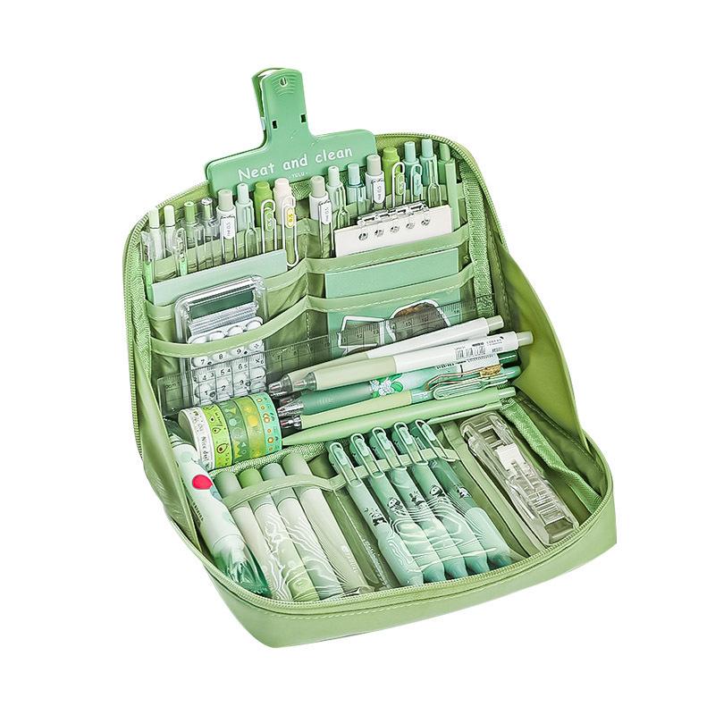 12-слойный пенал большой вместимости с изображением панды для девочек и мальчиков начальной и средней школы — ценный органайзер для канцелярских принадлежностей