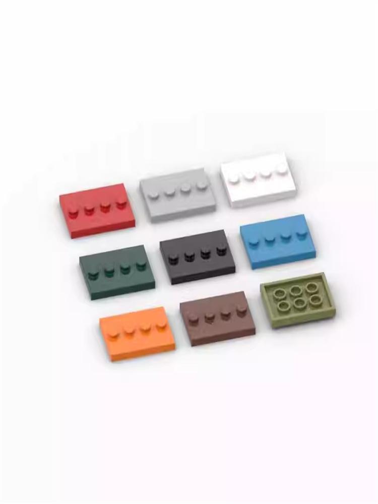 20 шт. Детали MOC 88646 Пластина Специальная 3 x 4 с центральными штырьками 1 x 4 Совместимые Кирпичики DIY Сборка Строительные Блоки Частица Детская Игрушка