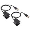 2Pcs Smartwatch Charger USB Charging Cable Cord Charger Dock Adapter for Fitbit Charge 2