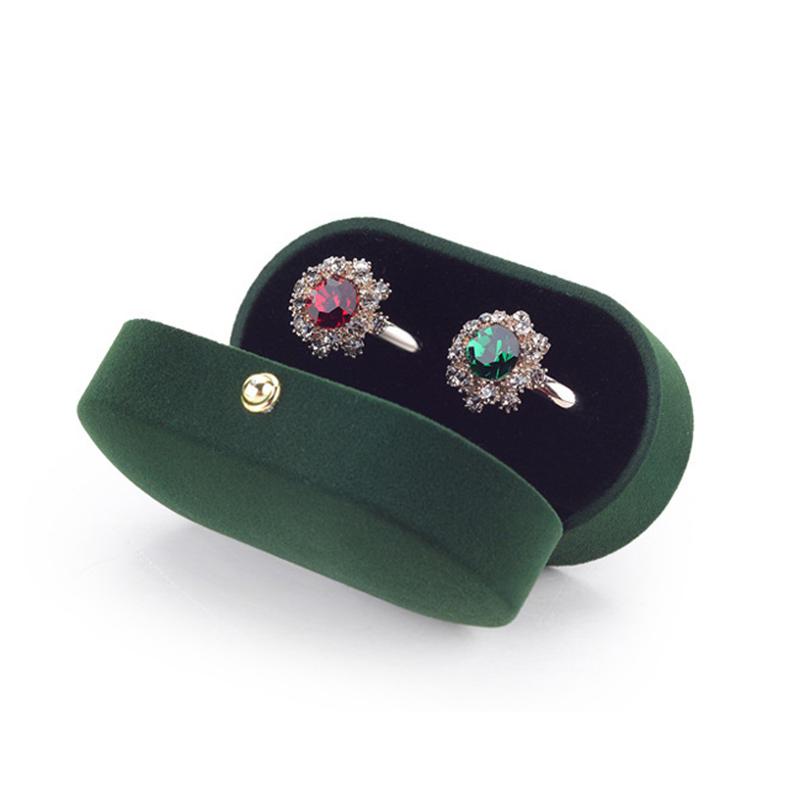 Бархатная шкатулка для безделушек, шкатулка для колец, органайзер для ювелирных изделий, шкатулка для двойных колец, шкатулка для драгоценностей