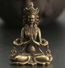 XITAO Desk Pendulums Retro Brass Zen Buddhism Buddha Ornament Decoration Copper Statue HJF0617