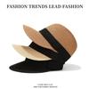 Women's Fashion Summer Sun Hat, Classic Solid Color, Casual Straw Cap, Outdoor Travel Beach Hat