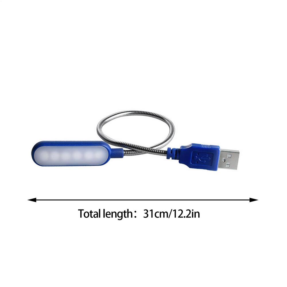 Портативная книжная лампа с USB-подключением, Белый свет, Светодиодная, Защита глаз, Для учебы, Ночник для компьютера, ноутбука, Ночное освещение