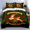 Reindeer with Christmas Tree Bedding Duvet Cover Set Duvet Cover Pillowcases  (1*Duvet Cover 2*Pillowcases, without duvet insert)