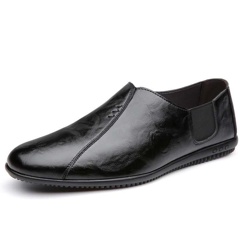 Soft Sole Soft Surface Summer Men's New Breathable Versatile One-pedal Casual Leather Shoes
