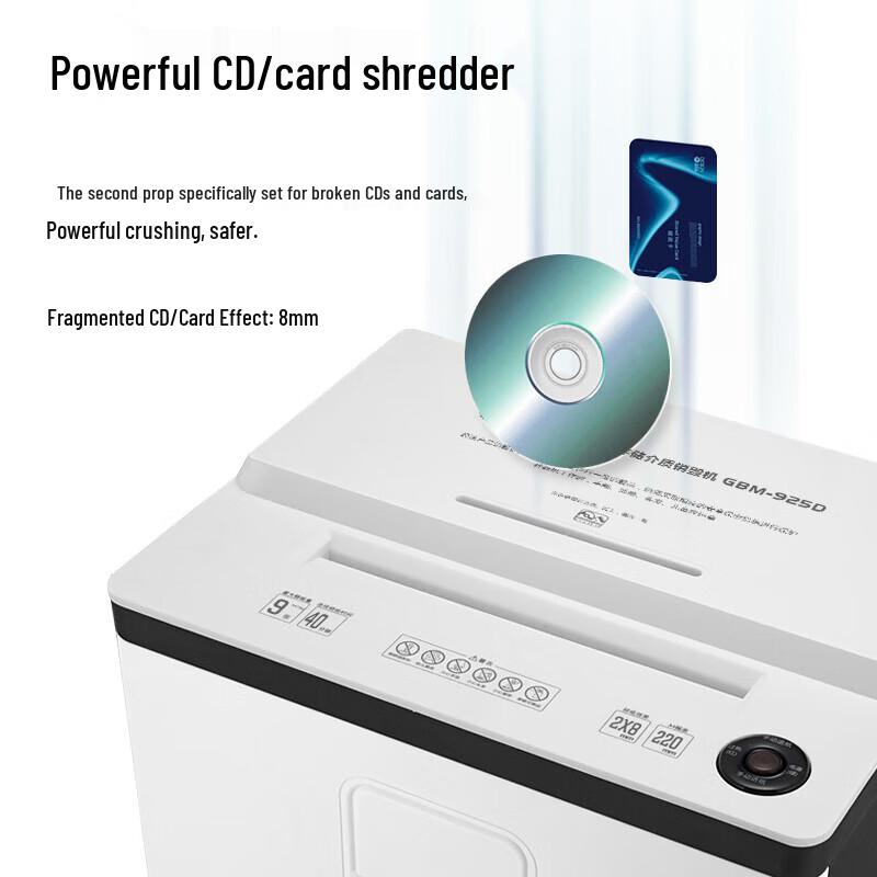 GEPAD High-Security Paper Shredder CN plug (adapter included)