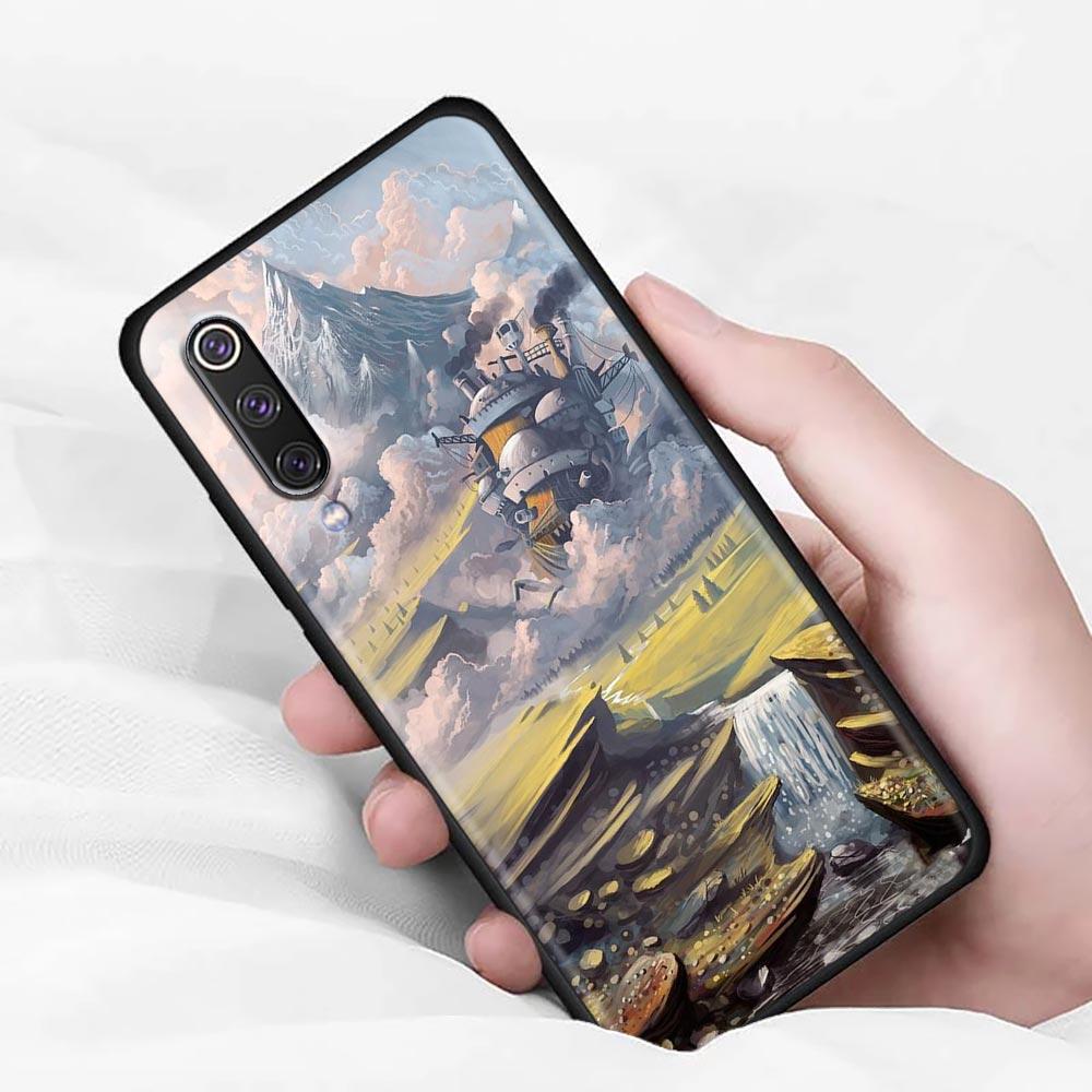 Миядзаки Хаяо аниме «Ходячий замок Хаула» мягкий чехол для Xiaomi Mi 9 9se 8 10 T A2 Lite 10S 9T CC9 Note 10 Pro 9Lite чехол Fundas