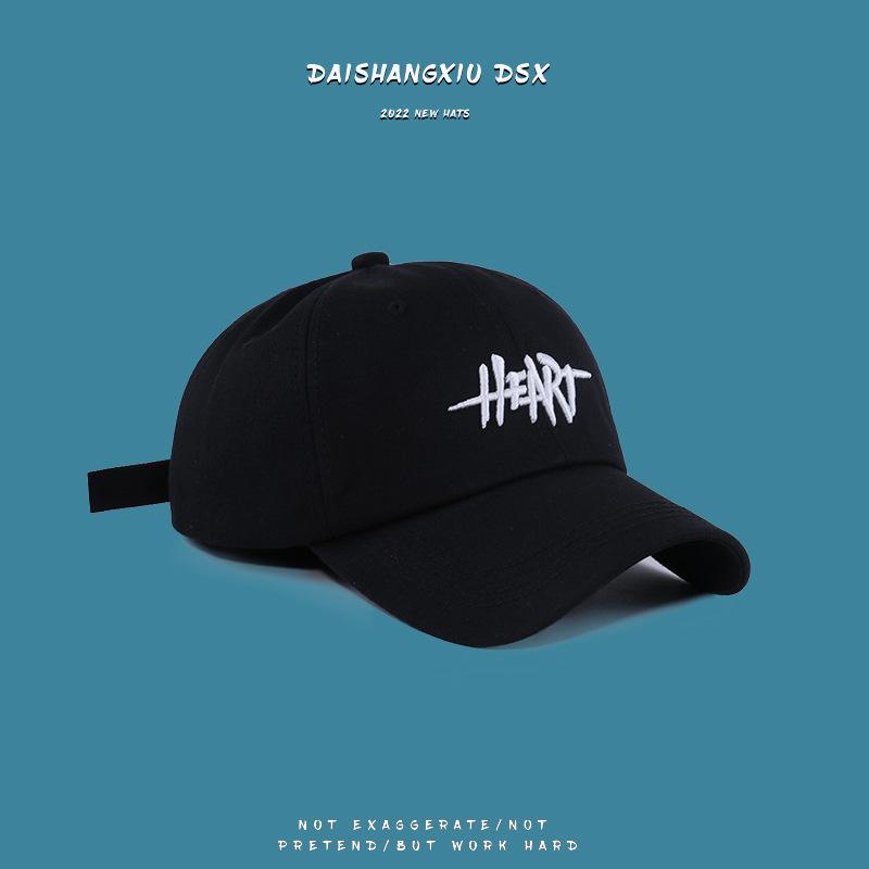 Embroidered baseball cap sun protection soft top visor hat small baseball cap men