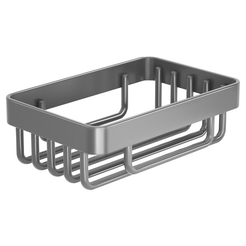 Rustproof Carbon Steel Wall-Mounted Drainage Shelf - Waterproof, Punch-Free, Multifunctional Bathroom Storage