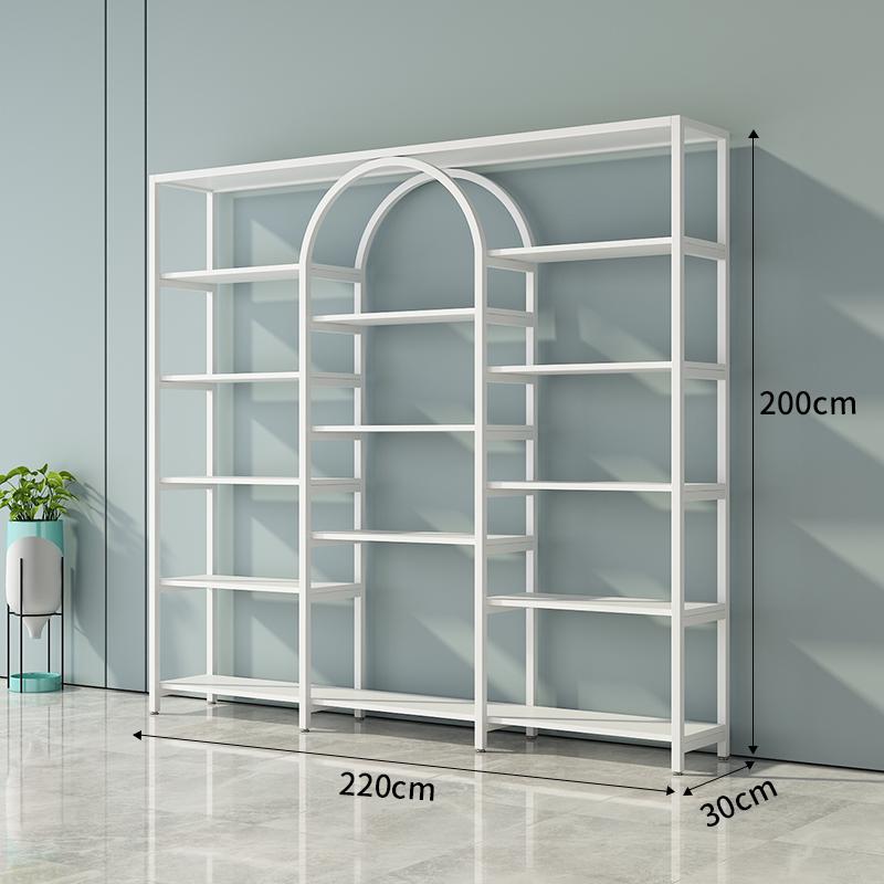 Multi-Function Light Luxury Nail Polish & Skincare Display Shelf for Beauty Salons
