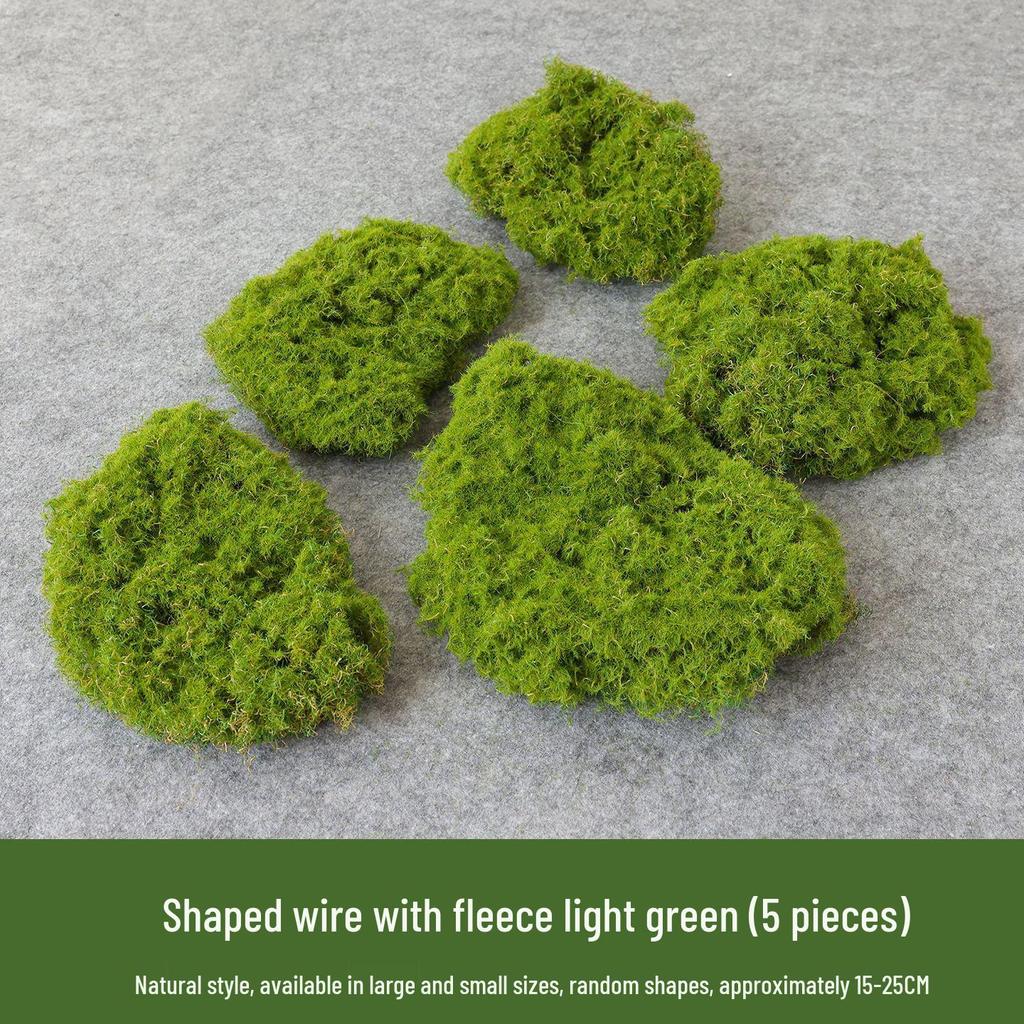 Artificial Plant Wall Accessories with Moss and Grass Decoration