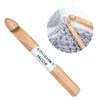 Beech Wood Crochet Hooks Small Knitting Needle 30mm 35mm Thick Knitting Needle for Weaving Bag Socks Yarn Crafts
