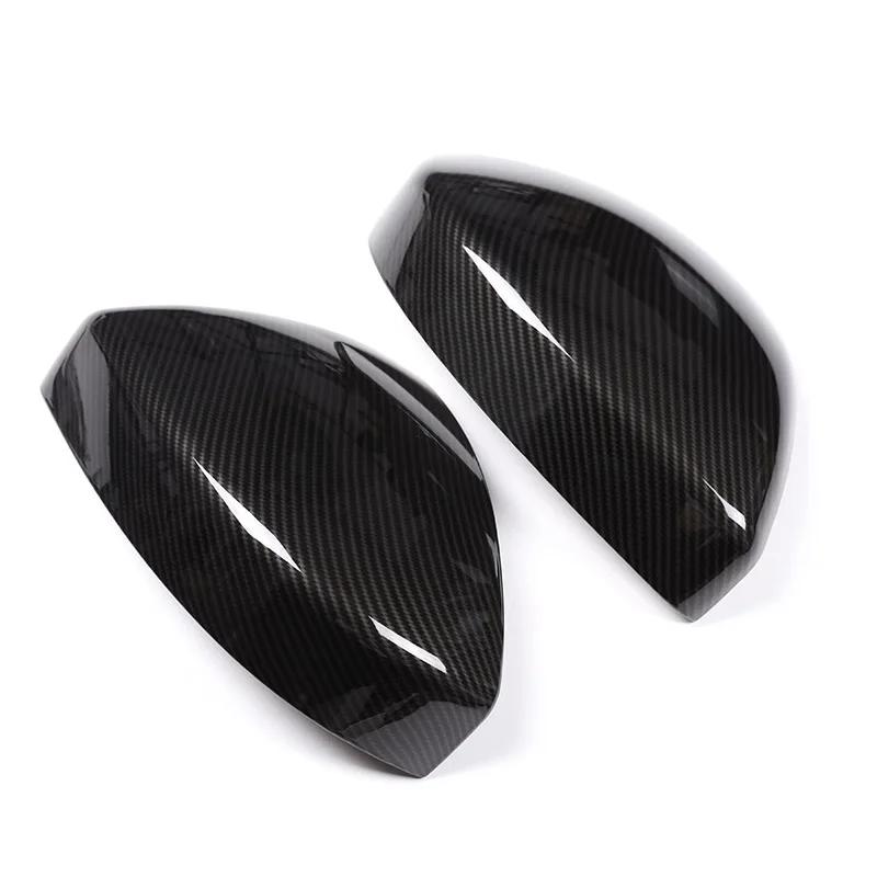 For Jaguar F-Pace 2016 2017 2018 2019 ABS Carbon Fiber/Matt Black Car Rearview Mirror Cap Cover Trim Sticker Car Accessories ZZ5