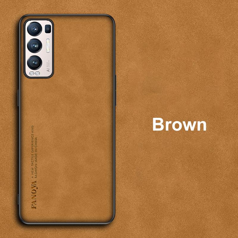 Luxury PU Leather Case For OPPO Reno 3 4 5 6 Pro Plus 5Z 5G Cover Matte Silicone Phone Case For OPPO Find X2 X3 X5 Pro Lite Neo