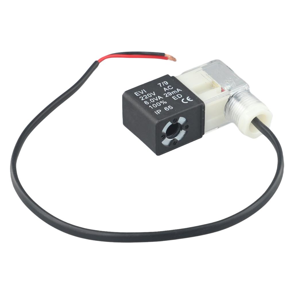 Электромагнитный клапан воздушного насоса 220 В Электромагнитный клапан воздушного компрессора Клапаны сброса воздуха при отключении питания Бесшумная безмасляная катушка с подсветкой с проводом