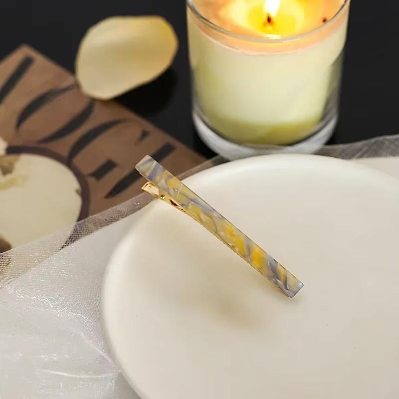 1 шт. модные заколки-аллигаторы из ацетатного цинкового сплава, заколки для волос, простые прямоугольные заколки для волос, головные уборы, женские аксессуары для волос