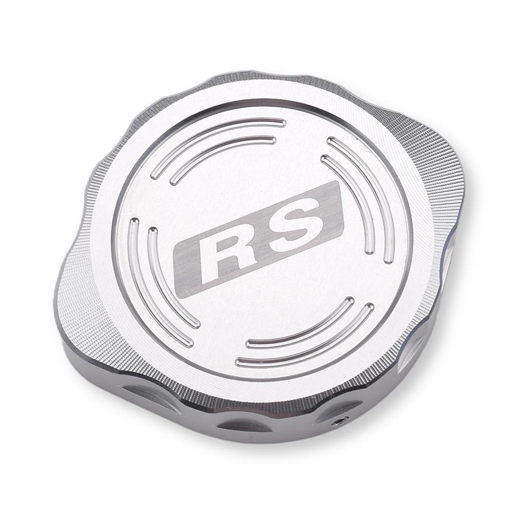 LEDISHUN Motorcycle Radiator Cap Cover for Kawasaki Z900RS CAFE (21-24) (Silver)