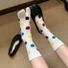 Soft Polka Dot Socks Split Toe Design Toe Socks Kawaii Mid Tube Socks  Versatile