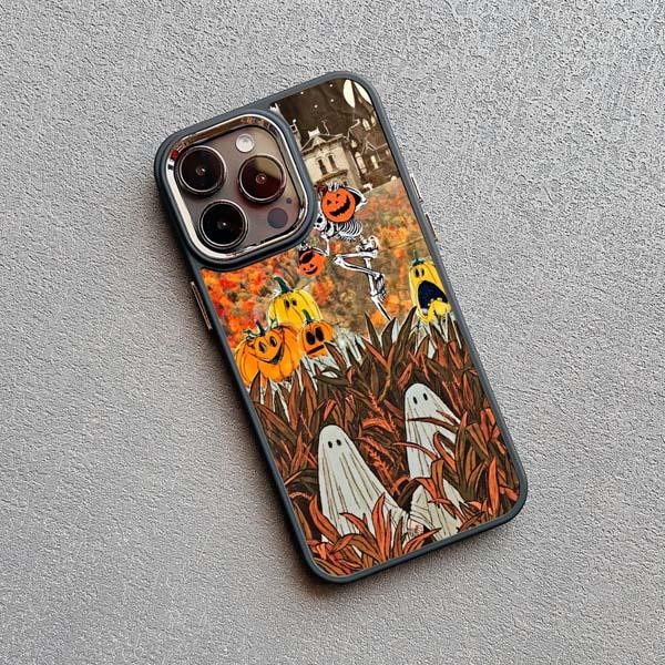 Модный креативный чехол для телефона с изображением призрака для iphone 16 15 14 11 13 12 Pro MAX задняя крышка X XS XR max 7 8 Plus Чехлы матовый корпус