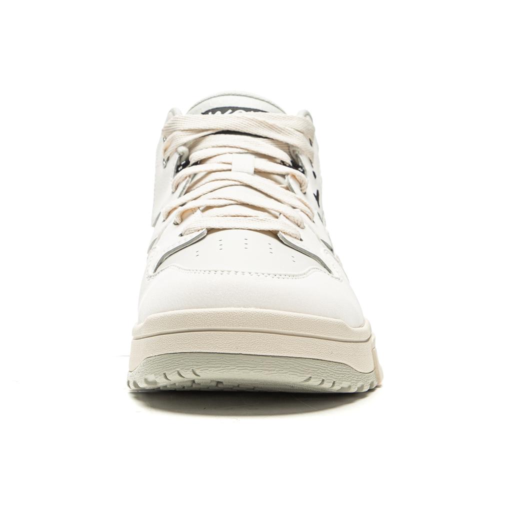 Li Ning Wave MID FLEECE Термоустойчивые Нескользящие Средние Кеды для Скейтборда Унисекс Белые AGCV381-1