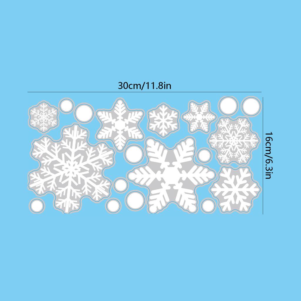 Рождественская снежинка наклейка на стекло Санта-Клаус домашний декор украшения окна электростатические зимние плакаты новогодняя наклейка