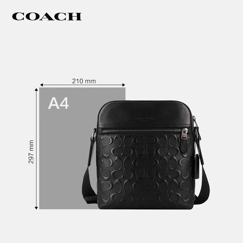 COACH Мужская маленькая кожаная сумка через плечо Houston