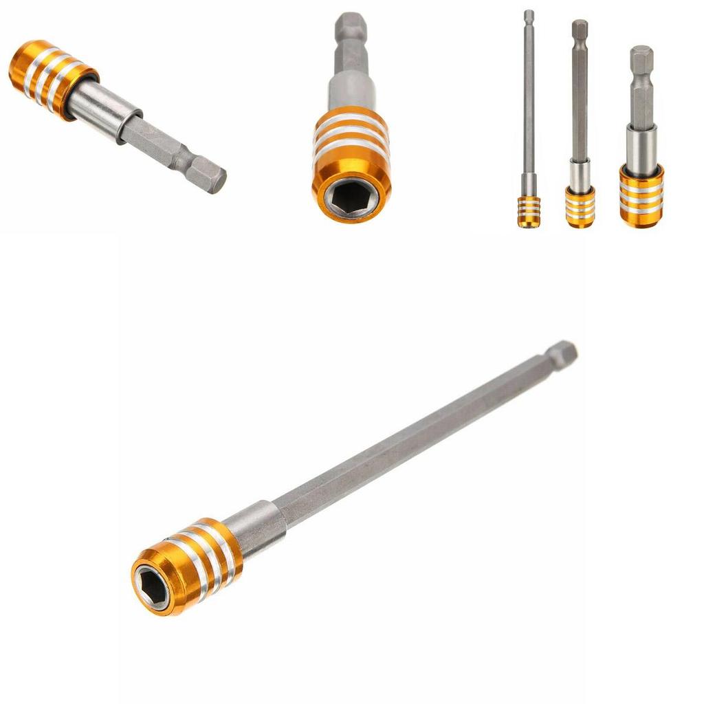 Durable 3piece Magnetic Screwdriver Extension Set With Quick Release Hex Shank Holders