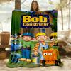 1pc Bob the Builder Outdoor Blanket Lightweight Flannel, All-Season Use for Sofa, Bed, Travel, Camping, Living Room, Office, Couch093