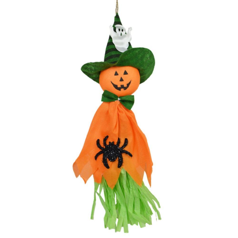 Party Supplies Cloth Paper Halloween Hanging Ornaments Pumpkin Fluttering Design Ghost Hanging Pendant Charm Horror Atmosphere
